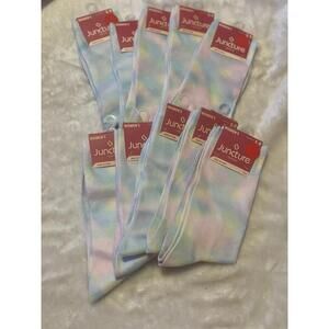 Juncture Women Rainbow Crew Socks Size 5-9 10 Pack